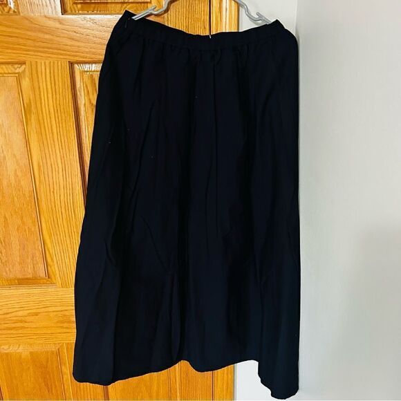 Eileen Fisher Organic Cotton Stretch Poplin Skirt - Picture 7 of 7